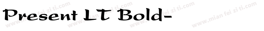 Present LT Bold字体转换